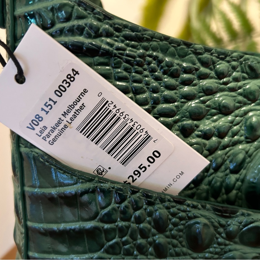 Green Croc-Embossed Shoulder Bag - Picture 4 of 4